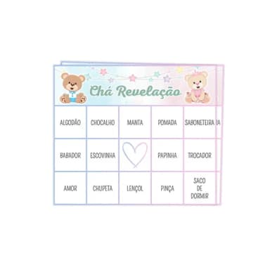 Kit Bingo Chá Revelação