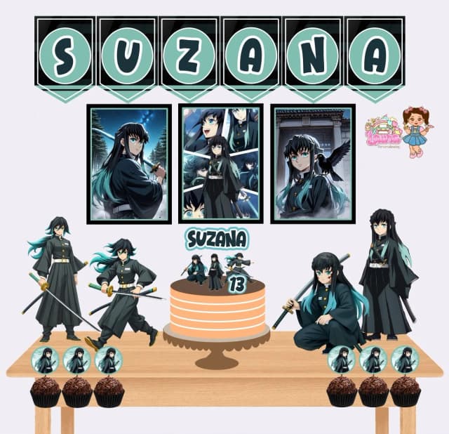 Kit Festa Só Um Bolinho MUICHIRO - Decoração de Festa