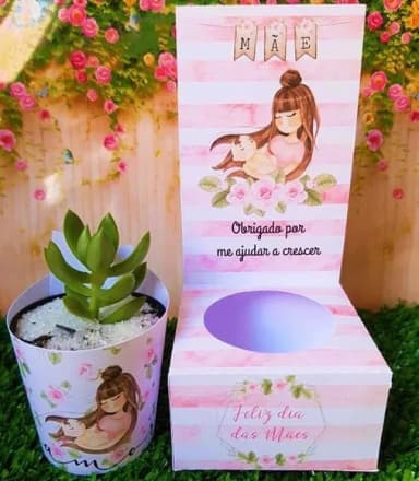 Porta Suculentas Dia das Mães