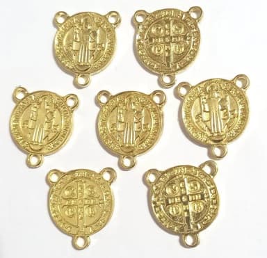 Entremeios São Bento Dourado P/terços - 6 Peças