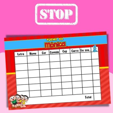 Jogo do Stop ( Conhecido Como Adedanha)