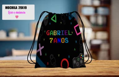 Mochilinha personalizada para lembrancinhadosVideo Game
