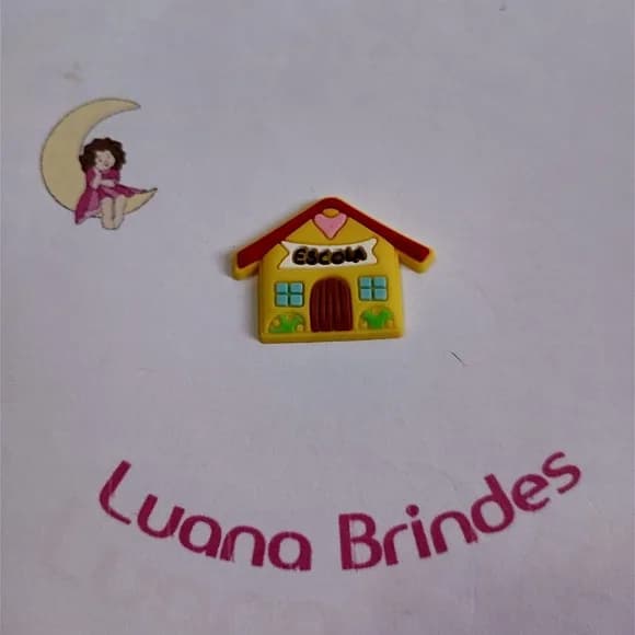 Aplique Escolar Escola Emborrachado 2,5cm Pct 6 Unidades