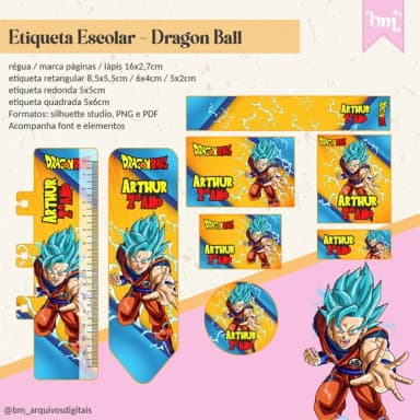 60 Etiquetas Dragon Ball 2