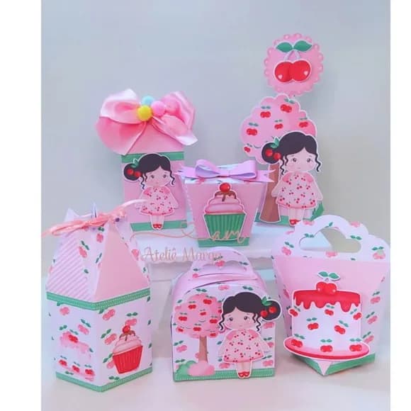 Kit 30 Lembrancinhas Cerejinha