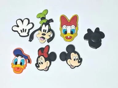 Pins para Crocs Turma do Mickey Variados - 6 Unidades