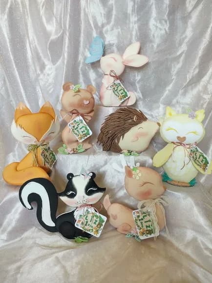 Bosque Encantado Kit Contém 12 Personagens