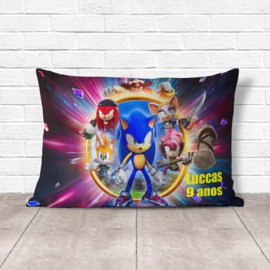 Almofada Personalizada lembrancinhas do Sonic
