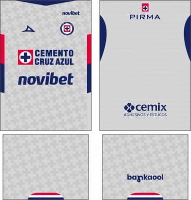 Arte Vetor Camisa Cruz Azul Visita 2025-2026