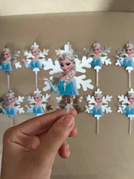 Arquivo Digital - Topper para Cupcake Frozen