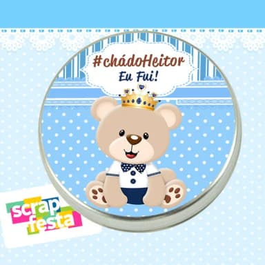 Latinha de Chá de Bebê Latinhas Menino