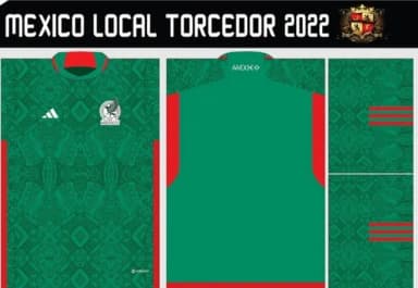 Vetores Camisa Mexico Local Torcedor 2022-23