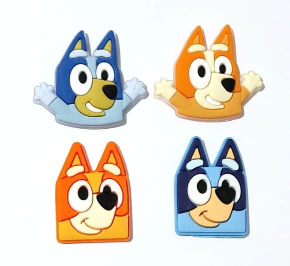 Aplique Bluey Emborrachado Pacote com 8 Unidades