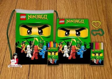 Kit Passatempo Personalizado na Mochila Ninjago