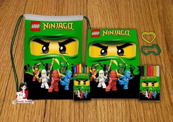 Kit Passatempo Personalizado na Mochila Ninjago