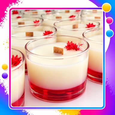 Vela Aromática Artesanal em Copo de Vidro com Pavío de Madeira – Vela Perfumada Decorativa