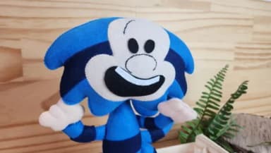Macaco em Feltro* Chamar Chat