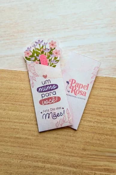 Porta Mini Lixa Buquê de Flores - Dia das Mães