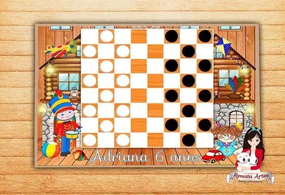 Jogo de Damas Personalizado Fábrica de Brinquedos