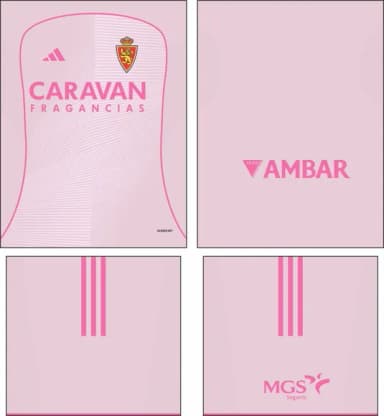 Arte Vetor Camisa Real Zaragoza Quarta 2025-2026