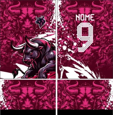 Arte Vetor Camisa Interclasse Touro 354
