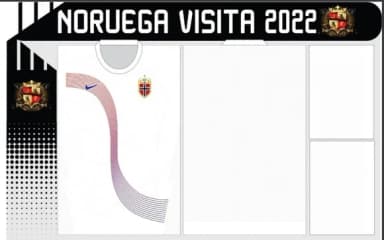 Vetor Da Camisa Noruega Visita 2022