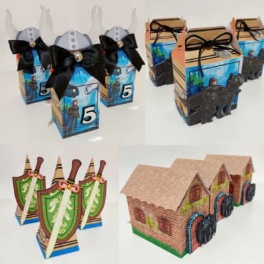 Kit 30 Lembrancinhas Como Treinar Seu Dragão