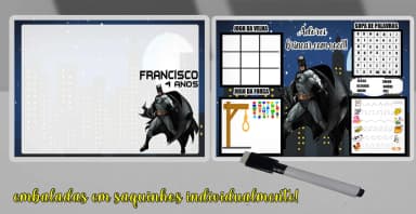 Lousa Magica Infantil com Atividades Personalizada do Batman