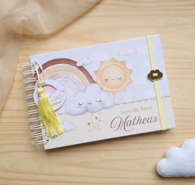 Livro do Bebê A5 Personalizado - Escolha a Capa
