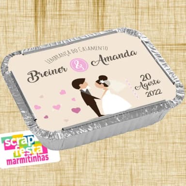 Marmitinha Personalizada Festa De Casamento