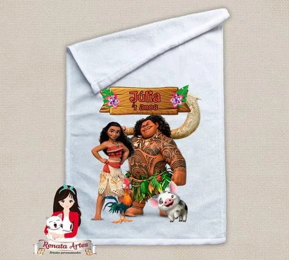 Toalhinha Personalizada Moana