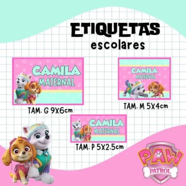 60 Etiquetas Escolares