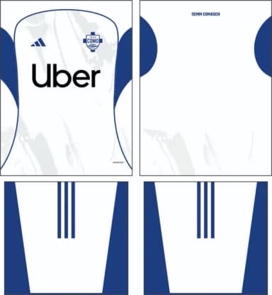 Arte Vetor Camisa Como 1907 Visita 2025-2026