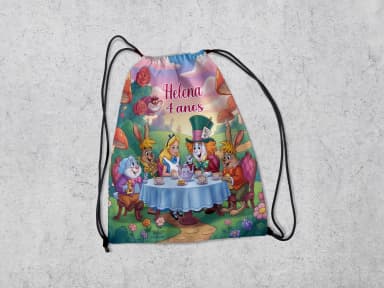 Mochilinha Personalizada da Alice no Pais das Maravilhas