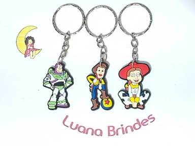 Chaveiro Toy Story Emborrachado Pacote com 6 Unidades