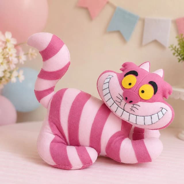 Boneco Gato Risonho Da Alice No País Maravilhas Mundo Encantado da Bete