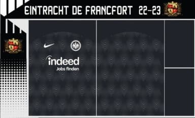 Vetor Da Camisa Eintracht De Francfort 22-23