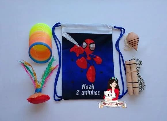 Mochila Boa Infância Tema Homem Aranha Baby
