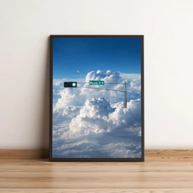 Quadro Sinaleira Nas Nuvens 374