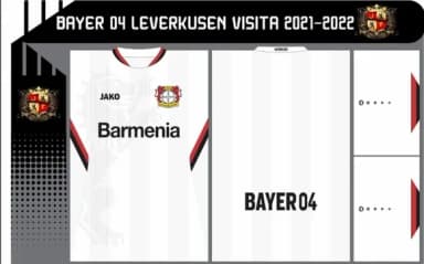 Vetor Da Camisa Bayer 04 Leverkusen Visita 2021-2022
