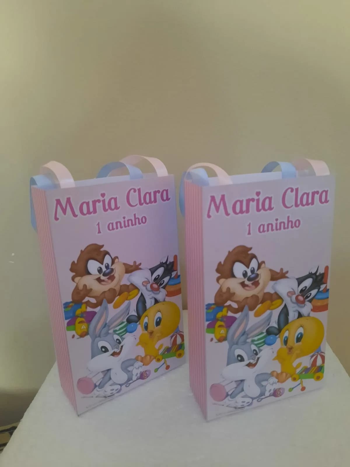 Sacolinhas Personalizadas Baby Looney Tunes para Lembrancinhas