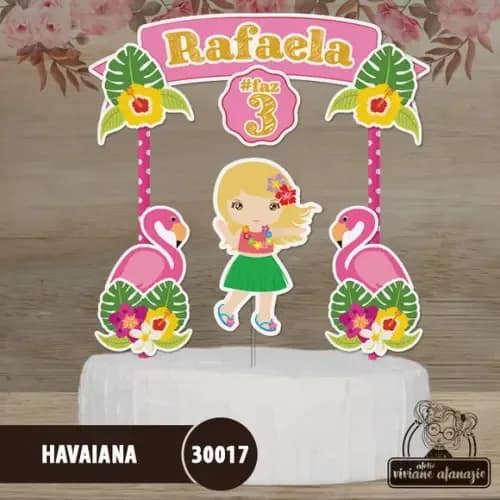 Topo de Bolo Havaiana - 30017