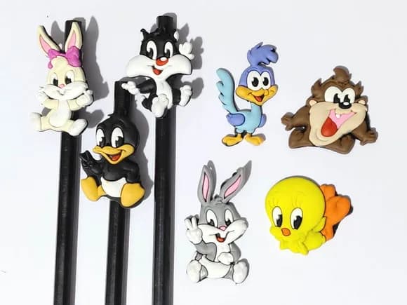 Lápis C/ponteira Baby Looney Tunes Pacote com 7 Unidades