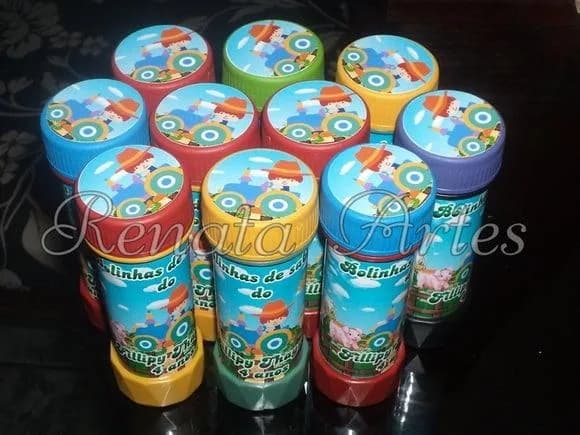 Bolinha de sabão fazendinha