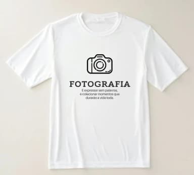 Camiseta Estampa Fotografia