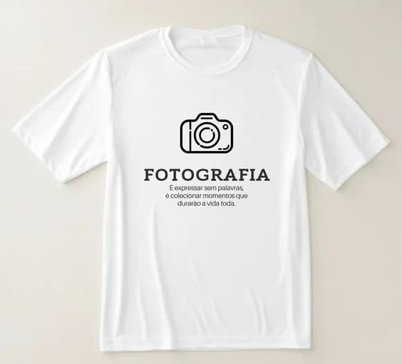 Camiseta Estampa Fotografia