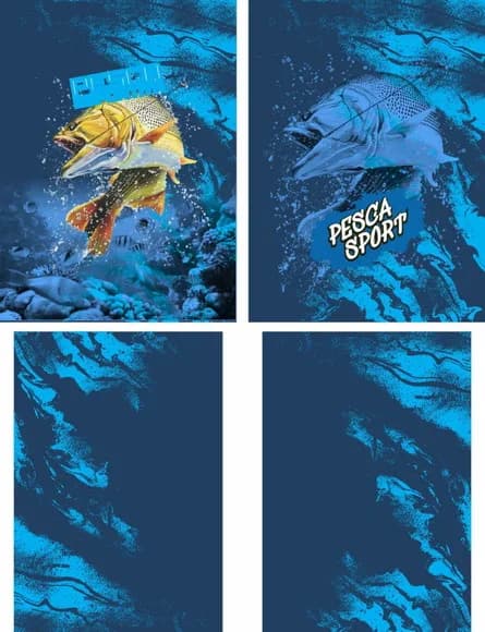 Arte Vetor Camisa Pesca-mod-0238
