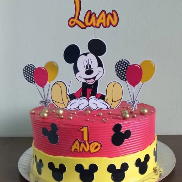 Topo de Bolo Mickey