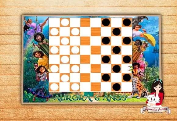 Jogo de Damas Personalizado Encanto