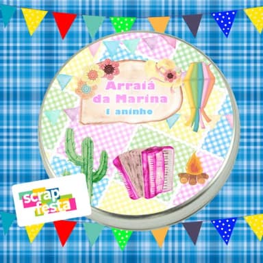 Latinhas Personalizadas Festa Junina/julina/arraiá Aquarela